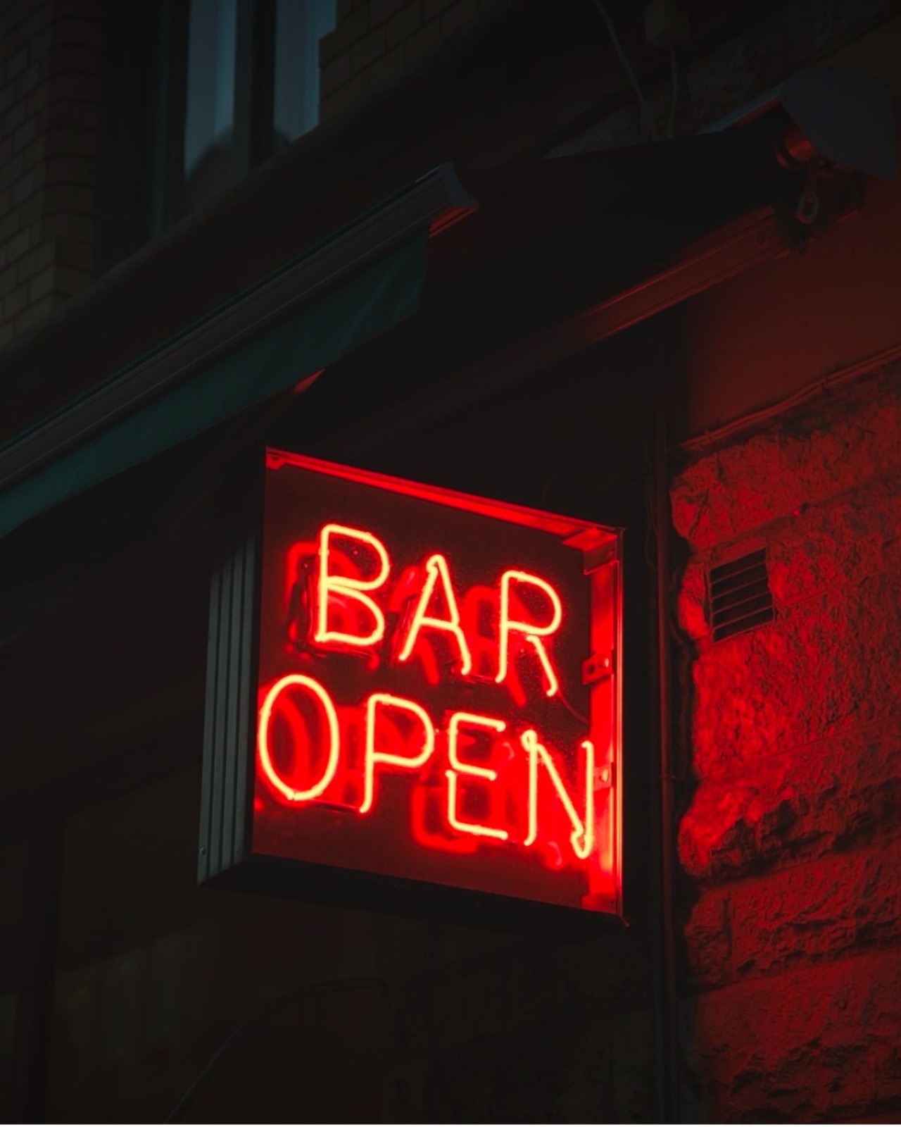 Neonbord Bar Open